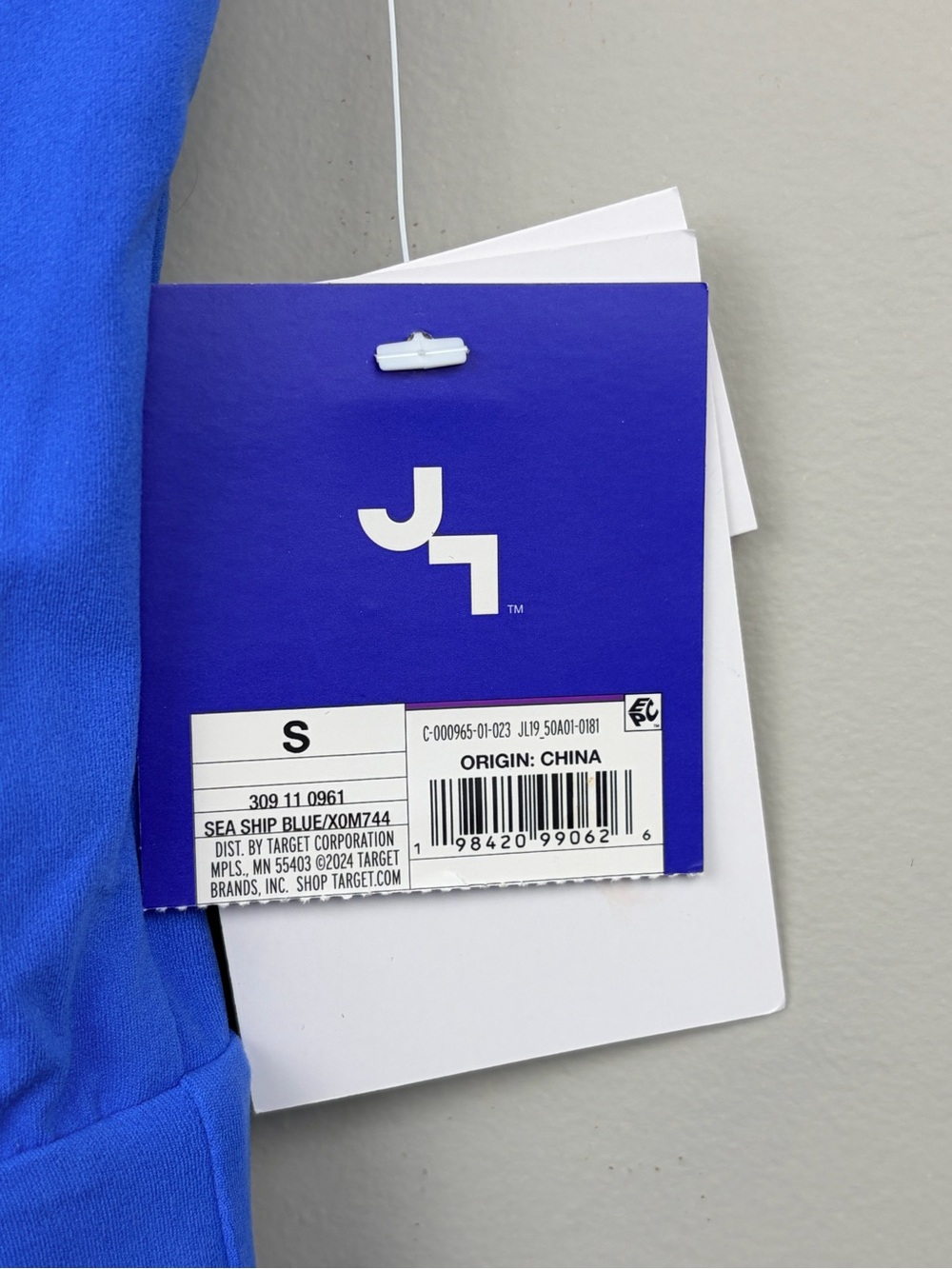 NWT JoyLab Athletic Dress Built In Shorts Open Back Sea Ship Blue Size S - Picture 4 of 9